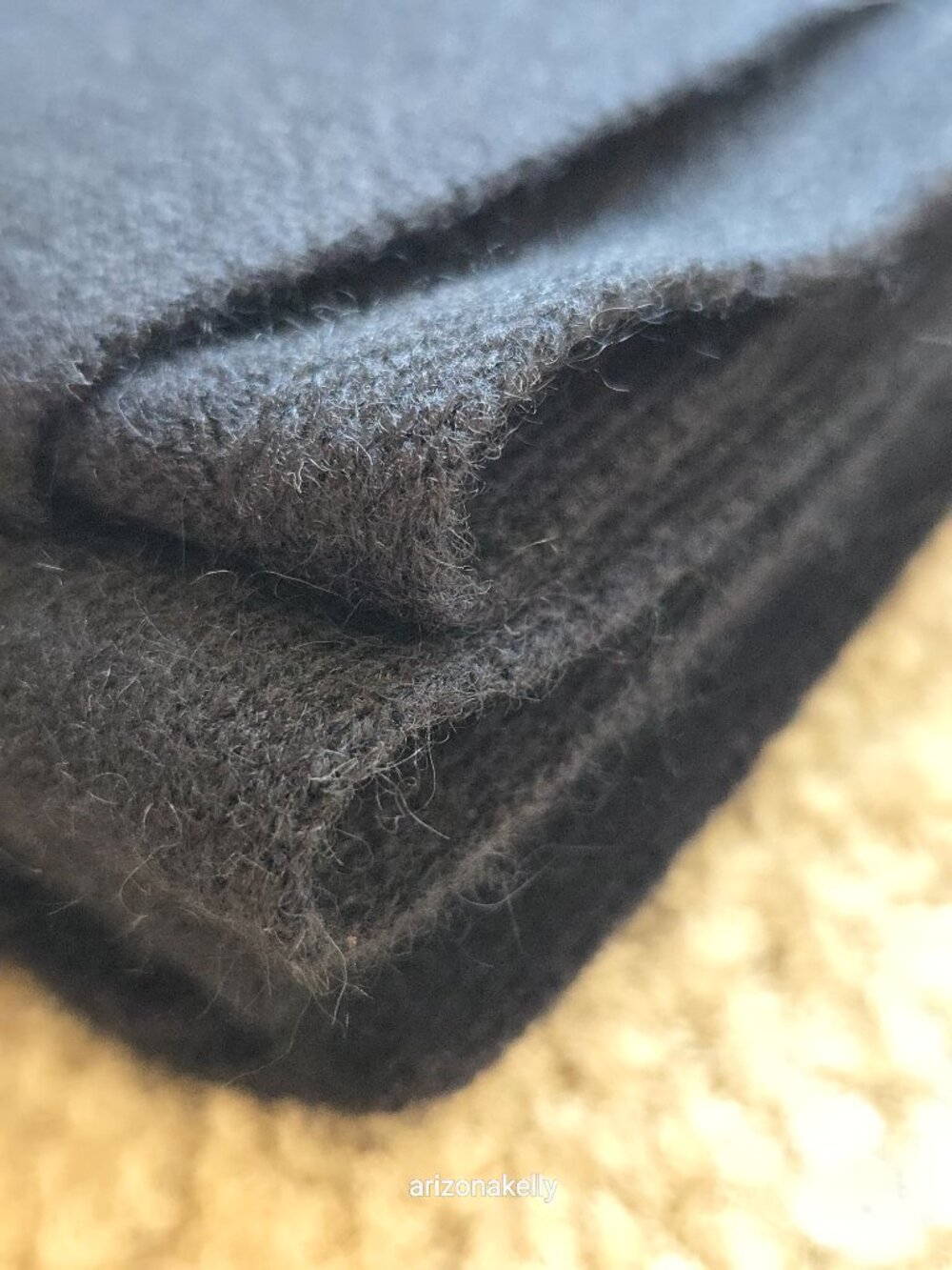 NWOT Garnet Hill Cashmere Scarf Black Knit - Picture 4 of 11
